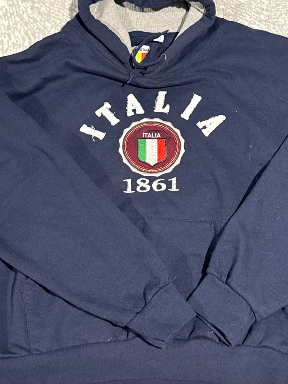 Creative Labs Italia 1861 Navy Blue Pullover Hoodie - XL